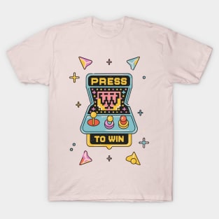 PRESS TO win Arcade gaming T-Shirt